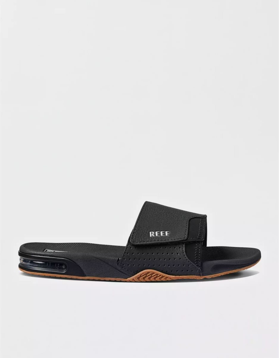 Tong American Eagle Reef Fanning Slides Noir Homme | KXR-30812221